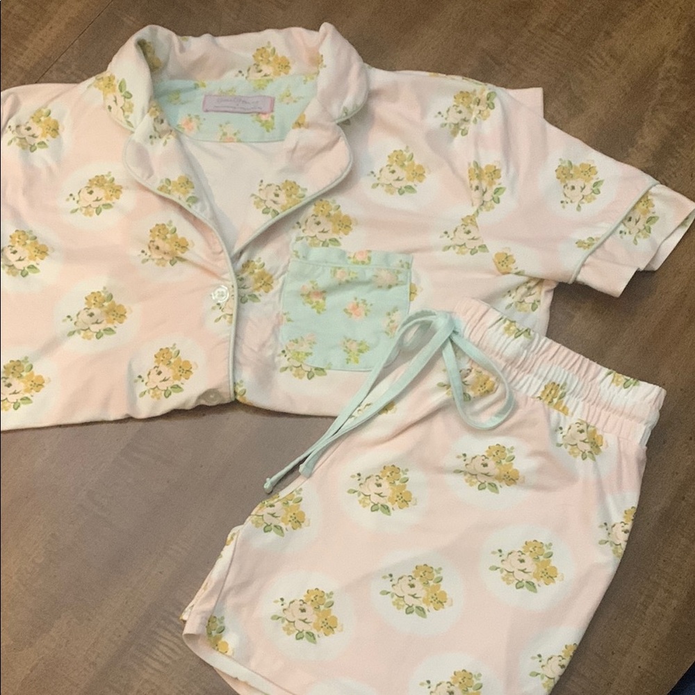 SweetHoney S Pajamas set - Yellow and Pink
